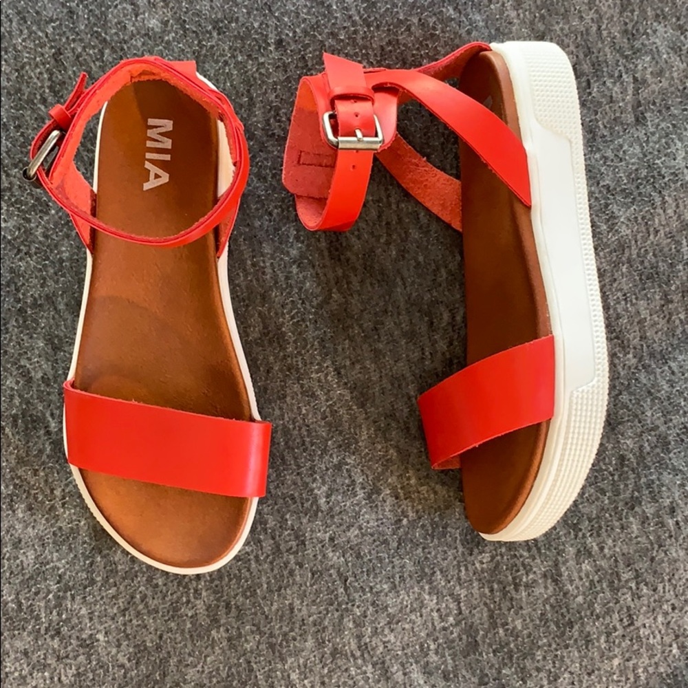 MIA sneaker-bottom sandals (unworn!)
